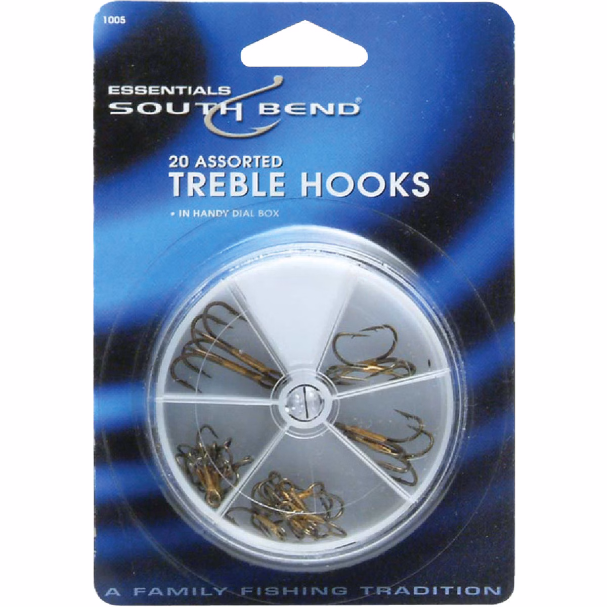SouthBend Assorted Treble Fishing Hooks (20-Pack)