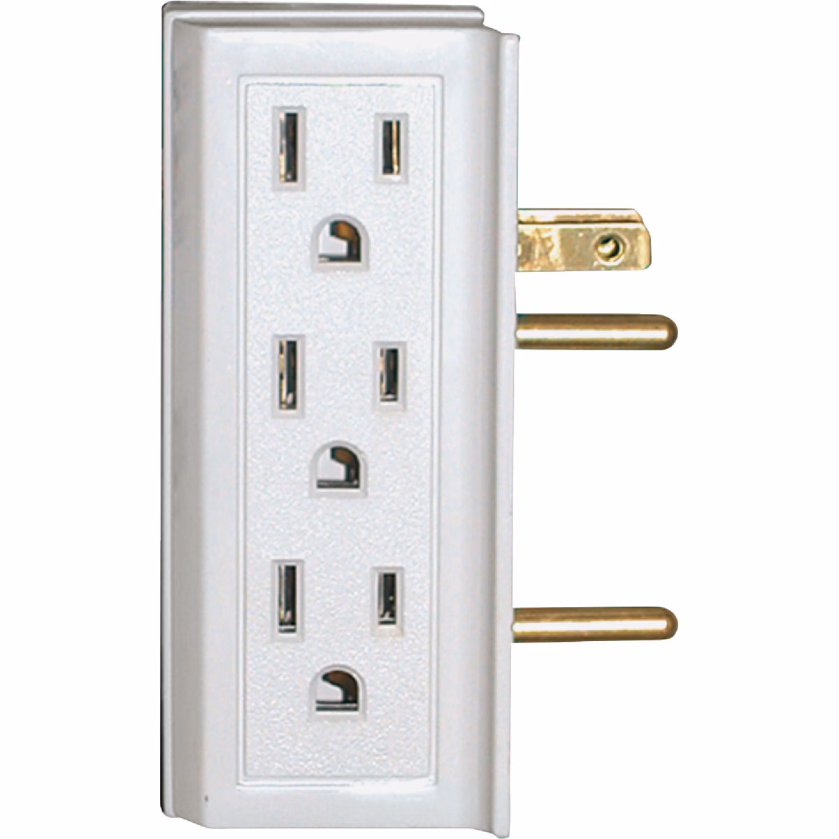 Prime Wire & Cable White 15A 6-Outlet Space Saver Power Tap