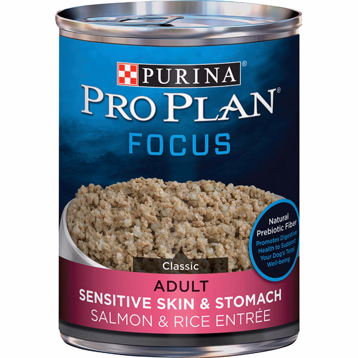 Purina Pro Plan Focus Salmon & Rice Adult Sensitive Skin & Stomach Wet Dog Food, 13 Oz.