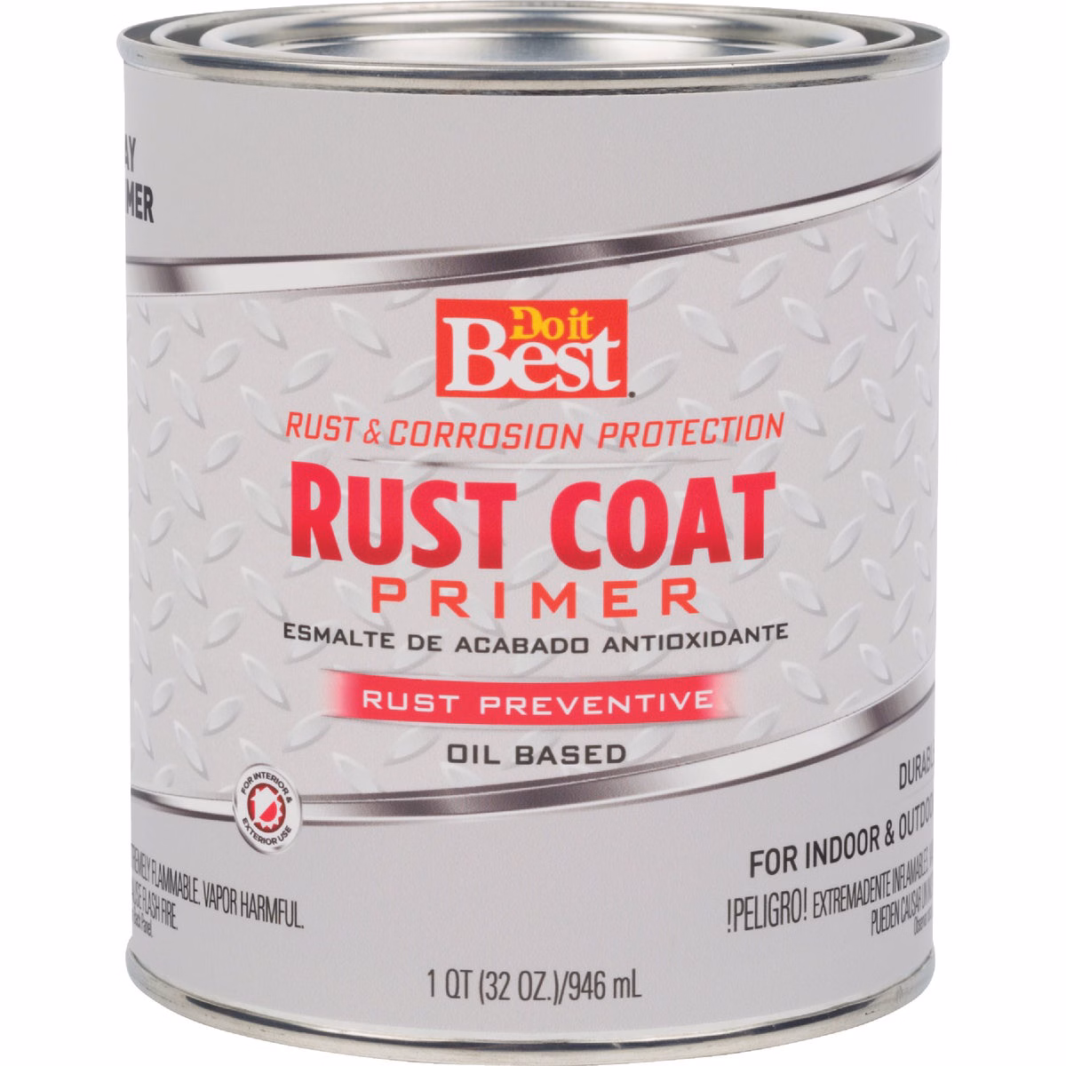 Do it Best Rust Coat Enamel Primer, Gray, 1 Qt.