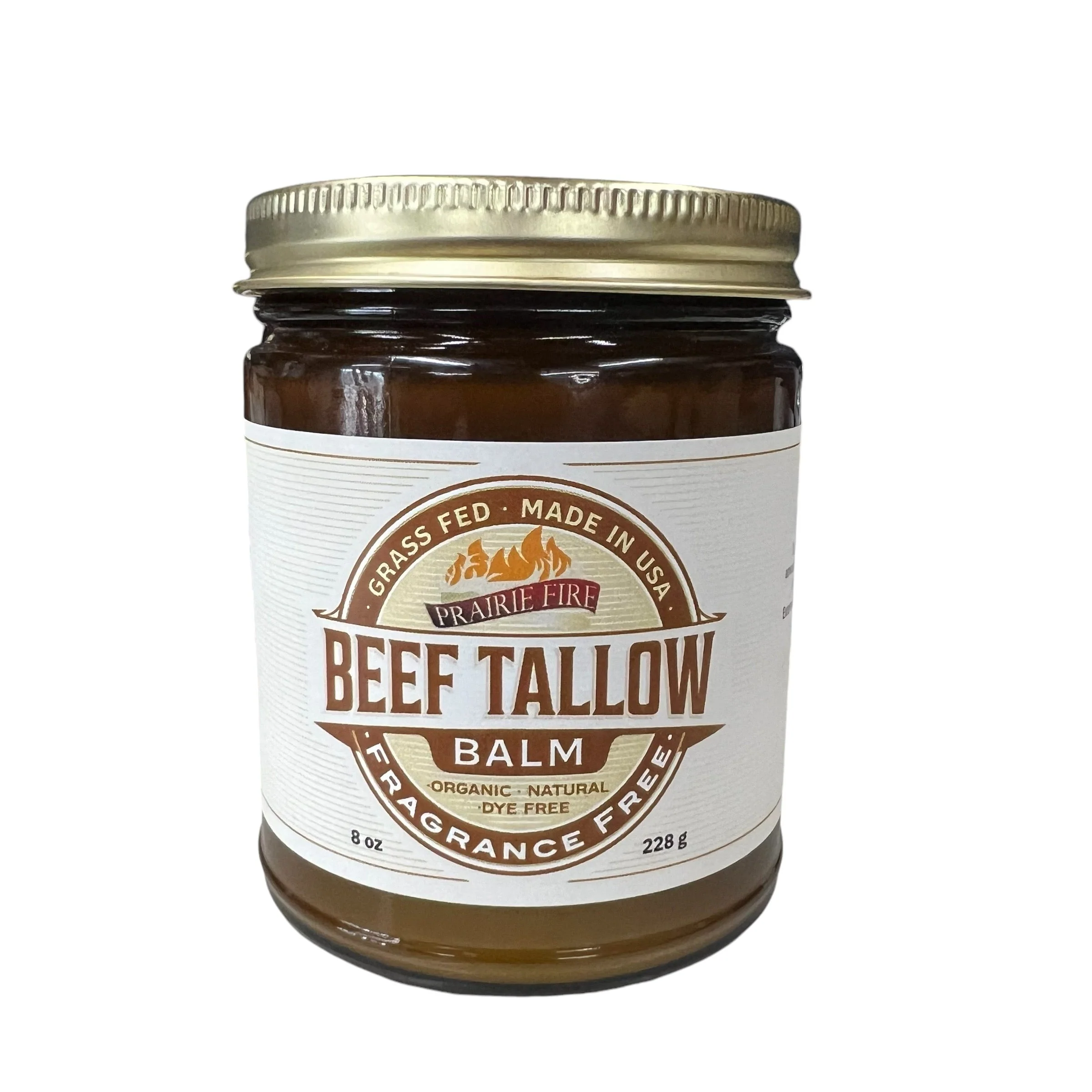 Grass Fed Beef Tallow Balm – 8 oz – Made in USA – Organic Grass Fed and Finished – Moisturizing Skin Care