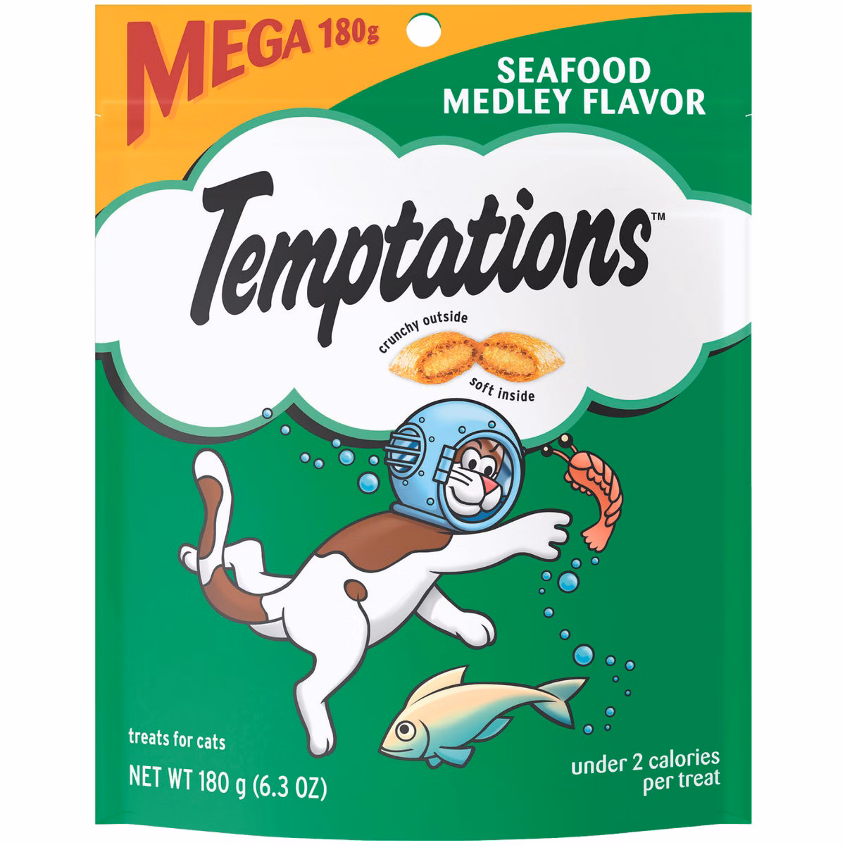 Temptations Seafood Medley 6.3 Oz. Cat Treats