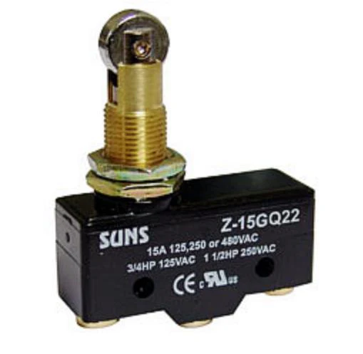 SUNS International Z-15GQ22 Panel Mount Roller Plunger 15A Micro Switch