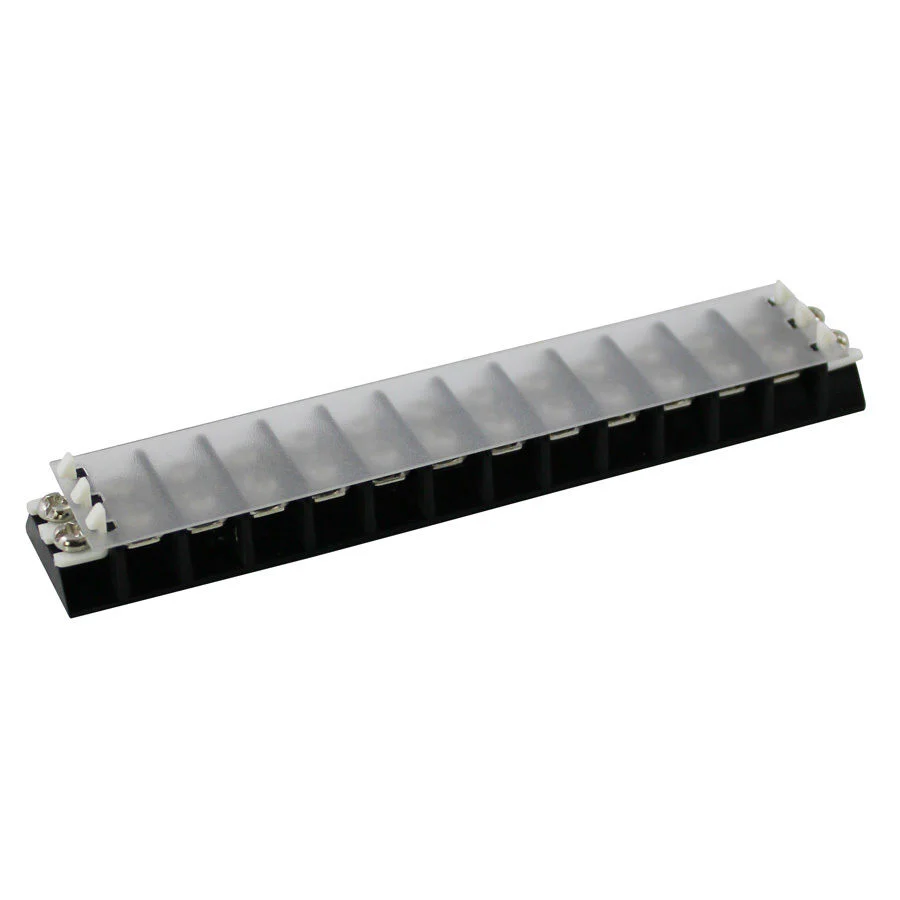 SUNS TU112-C UL Rated 15A/300V Covered Terminal Block 12 Position 22-14 AWG TB100-12