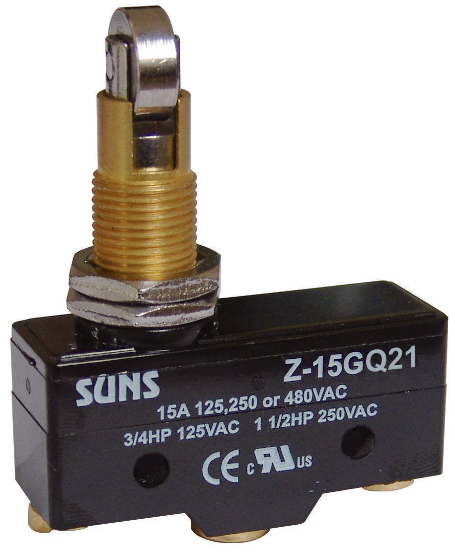 SUNS International Z-15GQ21 Panel Mount Cross Roller Plunger 15A Micro Switch