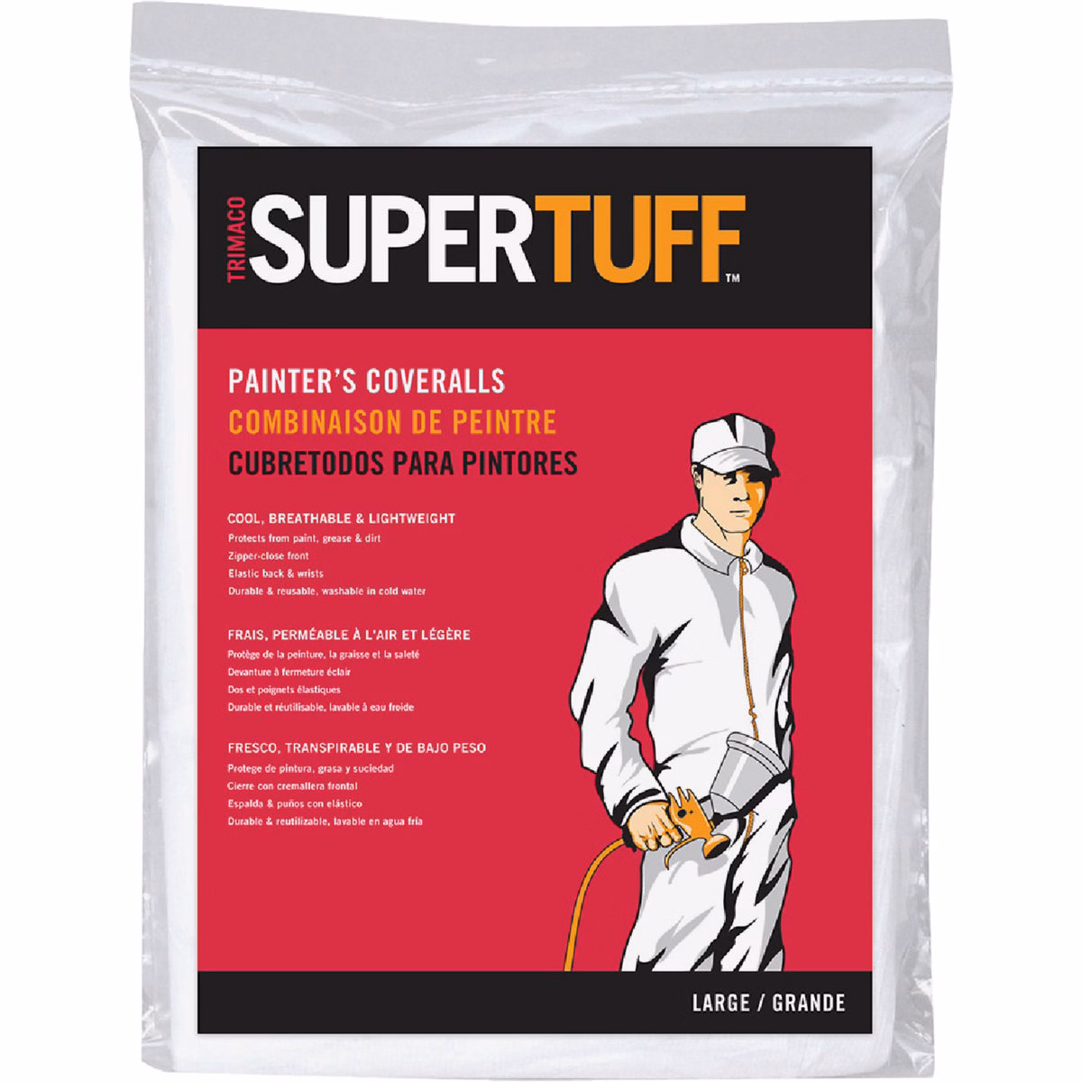 Trimaco SuperTuff Large Polypropylene Coveralls