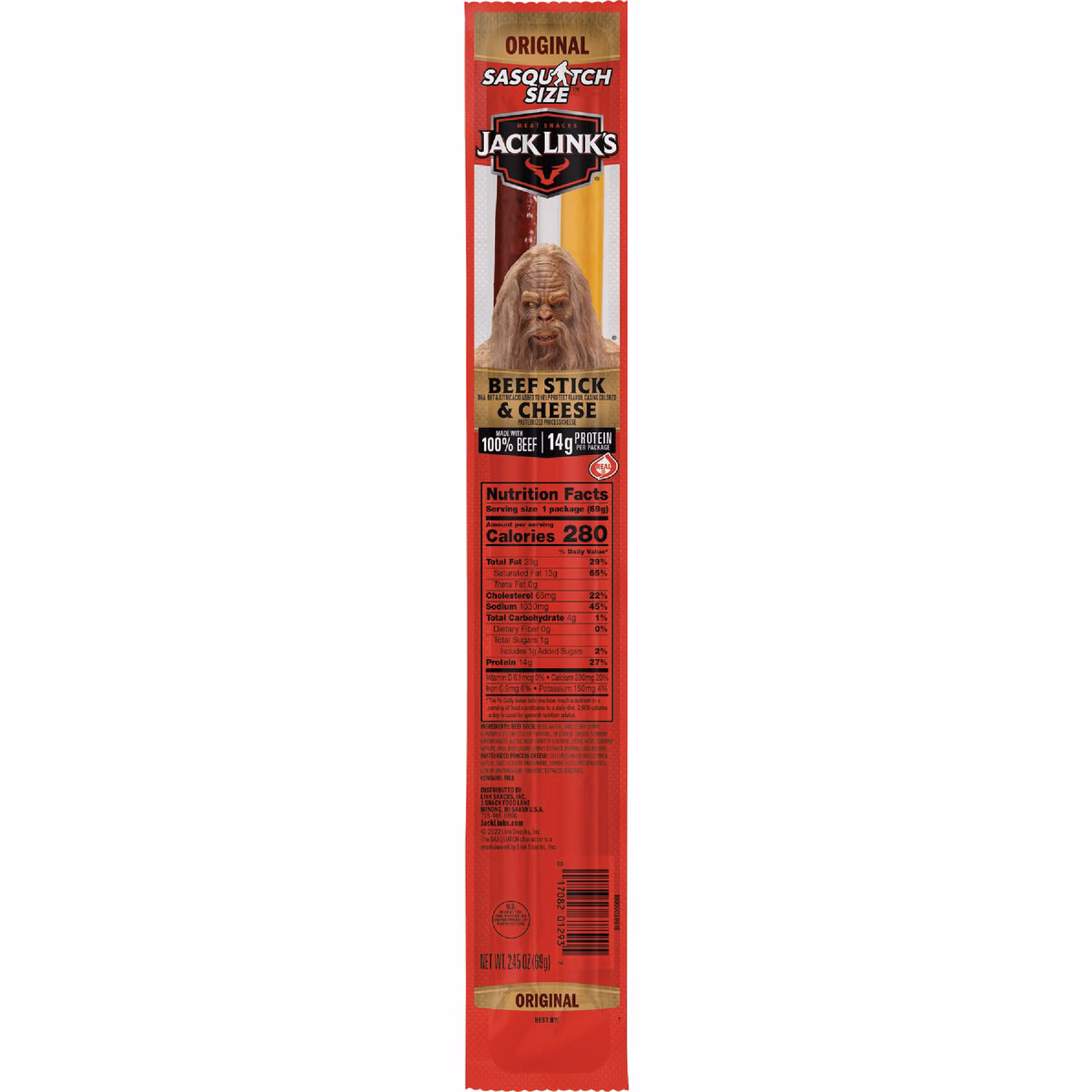 Jack Link's 2.45 Oz. XL Beef and Cheese Combo