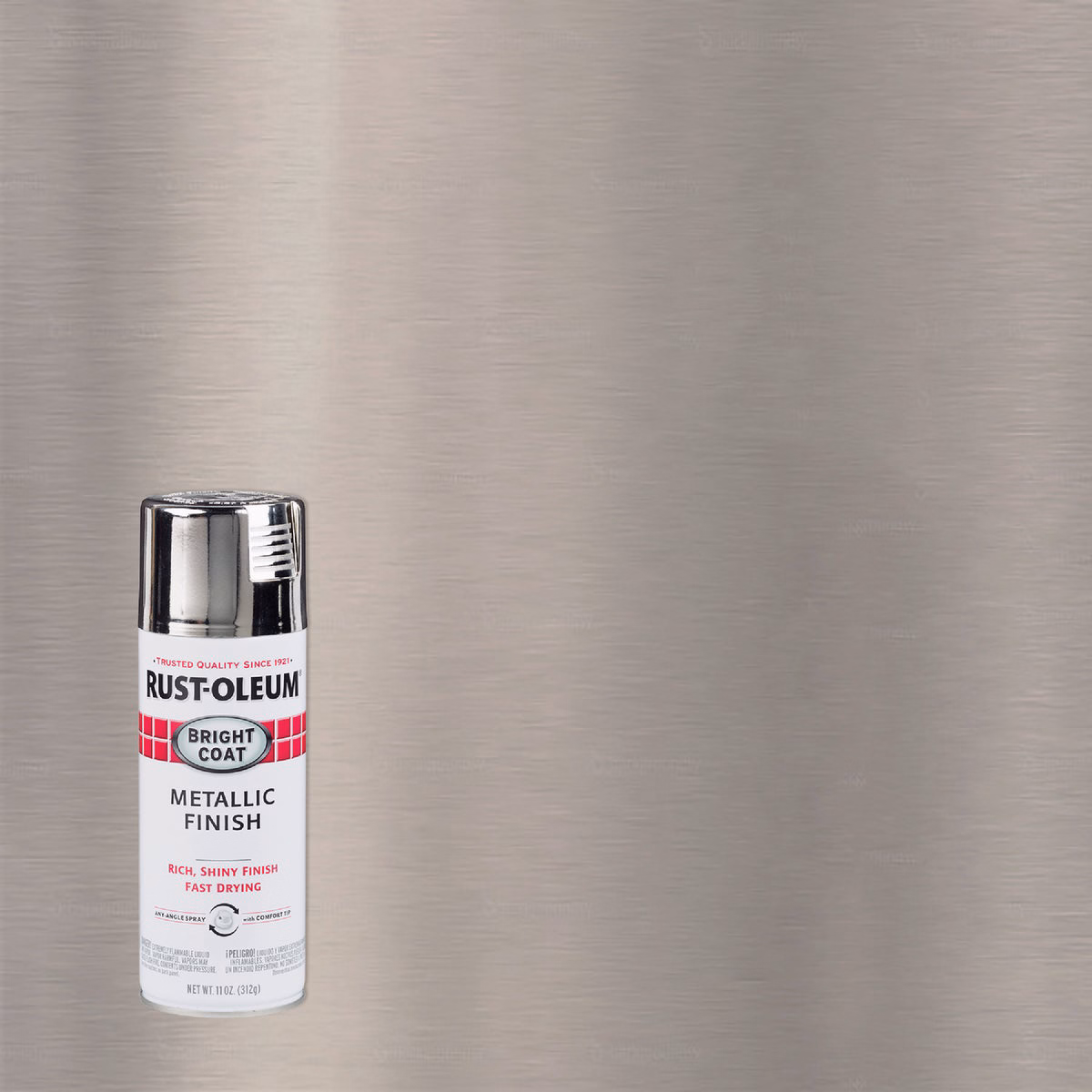 Rust-Oleum Bright Coat Chrome Metallic Gloss 11 Oz. Stops Rust Spray Paint