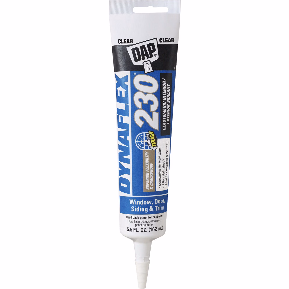 Dap Dynaflex 230 5.5 Oz. 100% Waterproof Window, Door, Siding & Trim Elastomeric Sealant, Clear