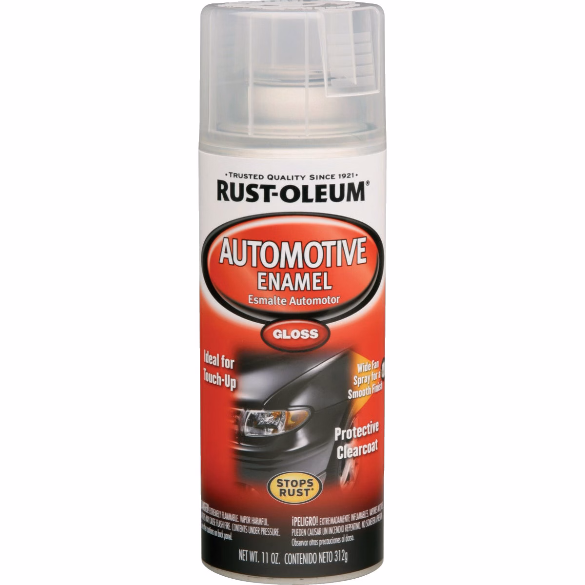 Rust-Oleum Stops Rust Automotive Enamel Spray Paint, 12 Oz, Gloss Clear