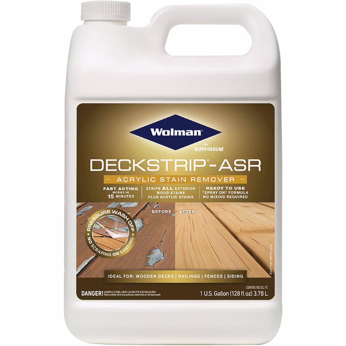 Wolman DeckStrip-ASR 1 Gal. Acrylic Stain Remover Deck Stripper