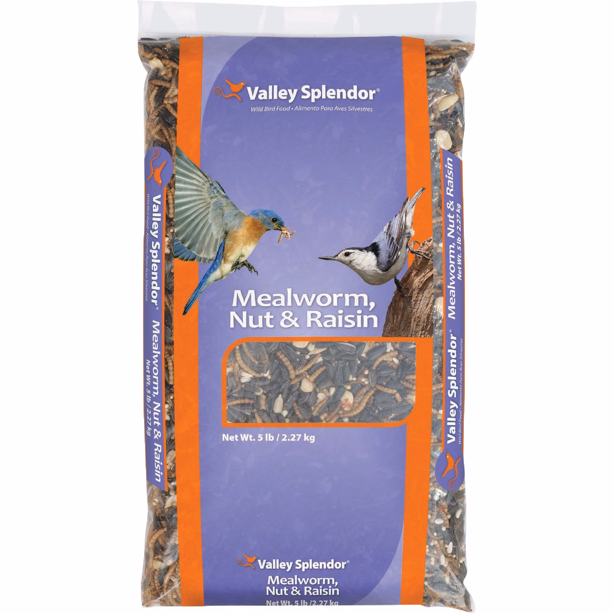 Valley Splendor 5 Lb. Mealworm, Nuts, & Raisins Wild Bird Food