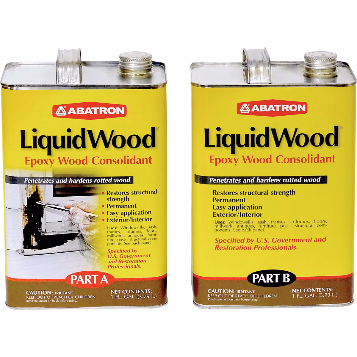 Abatron LiquidWood – Includes 1 Gal. Part A & 1 Gal. Part B