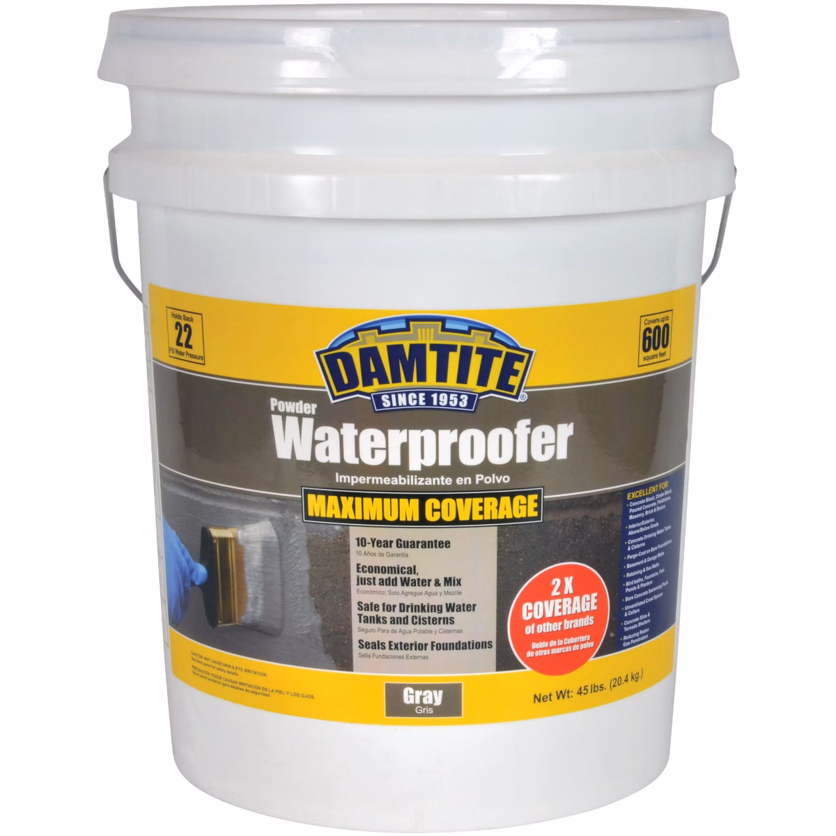Damtite 45 Lb. Gray Powder Masonry Waterproofer