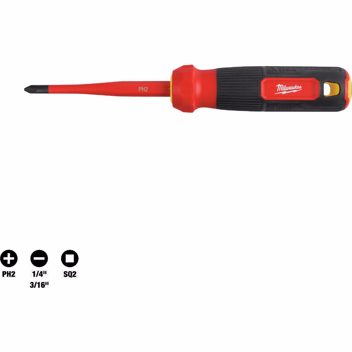 Milwaukee 4-In-1 1000V Insulated Slim Tip Multi-Bit Screwdriver