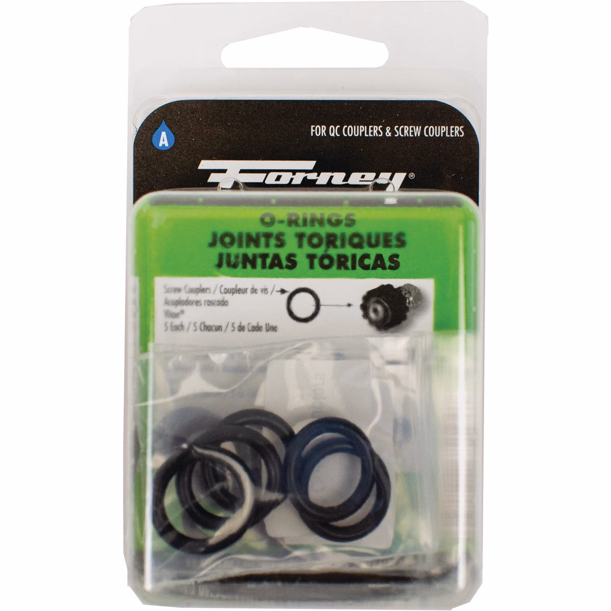 Forney Quick Coupler & Screw Coupler Pressure Washer O-Ring (15-Piece)