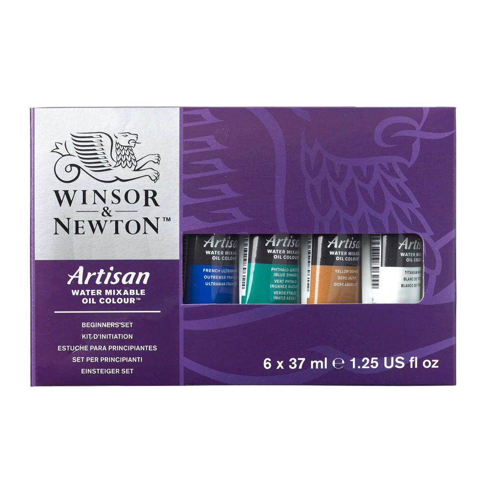 Artisan Water Mixable Oil Colour Beginners Set – 6x37ml Tubes