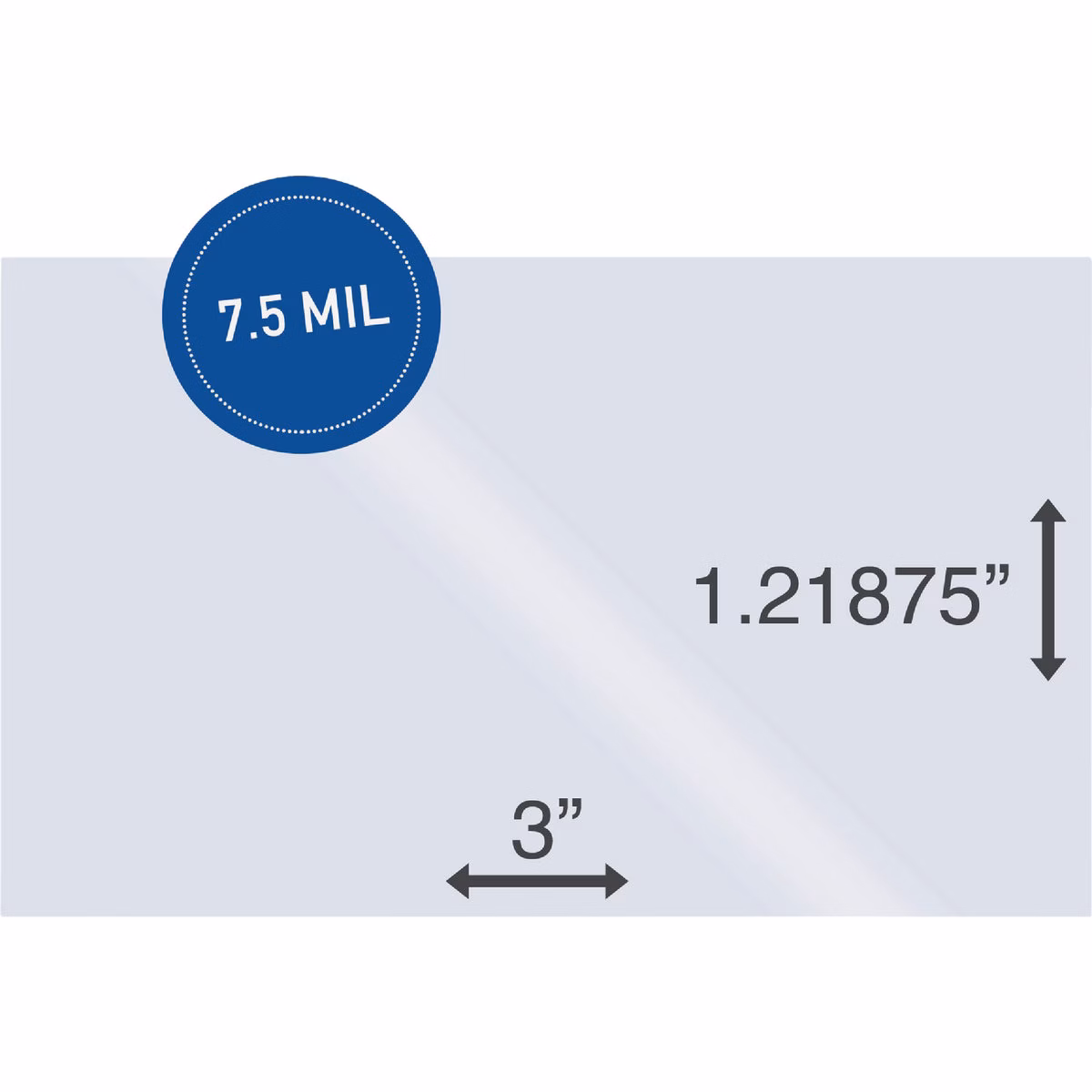 Centurion 3 In. x 1.21875 In. Label Holder (1000-Pack)