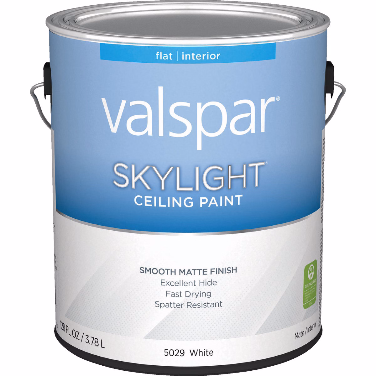 Valspar Skylight Latex Matte Flat Ceiling Paint, Soft White, 1 Gal.