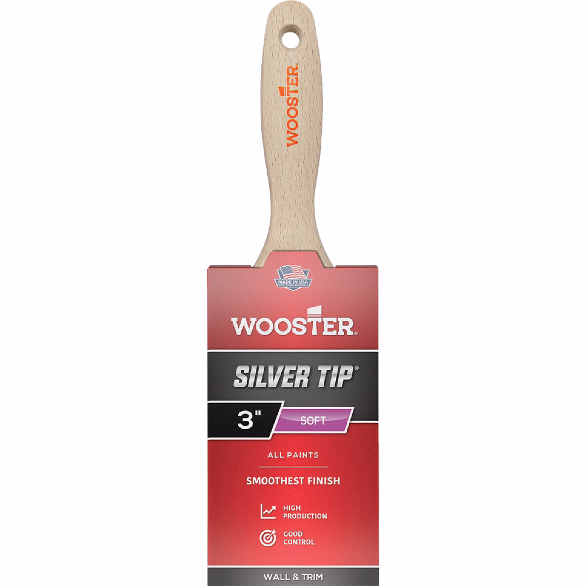Wooster SILVER TIP 3 In. Flat Varnish And Paint Brush