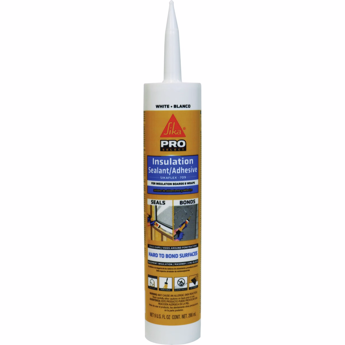 Sikaflex 9 Oz. White Insulation Sealant & Adhesive