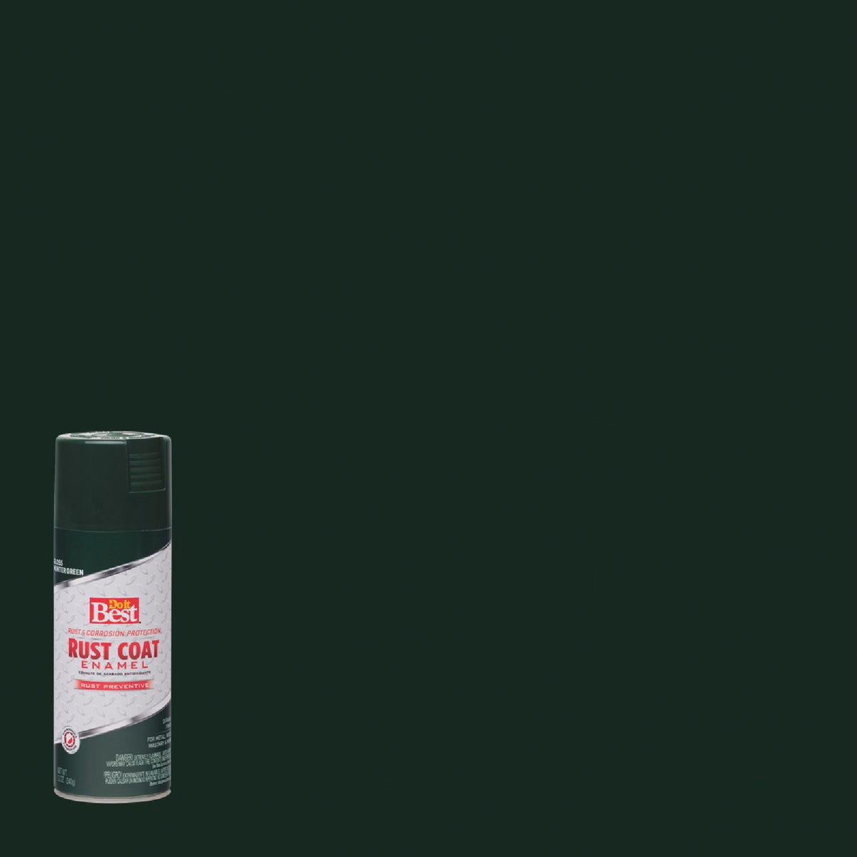 Do it Best Rust Coat Gloss Hunter Green 12 Oz. Anti-Rust Spray Paint
