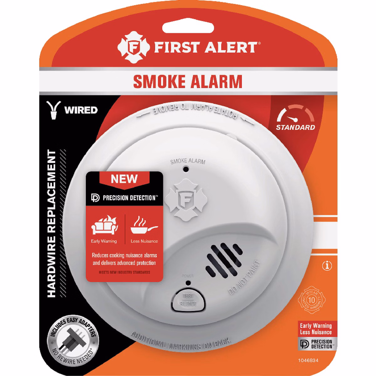 First Alert SMI100-AC Interconnect Hardwire Smoke Alarm with Battery Backup