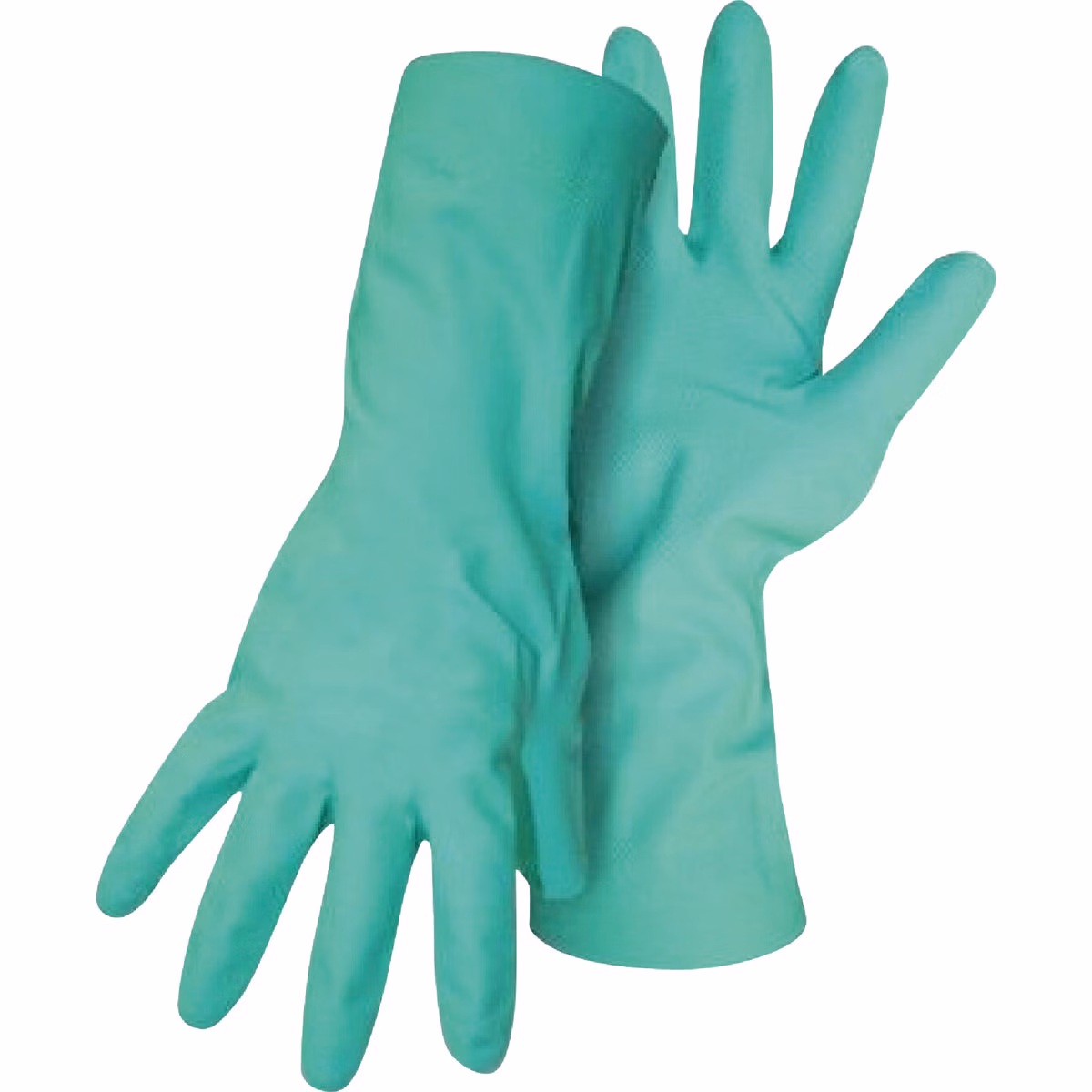 Boss Large Nitrile Coated Flock Lined Extended Gauntlet Cuff Glove