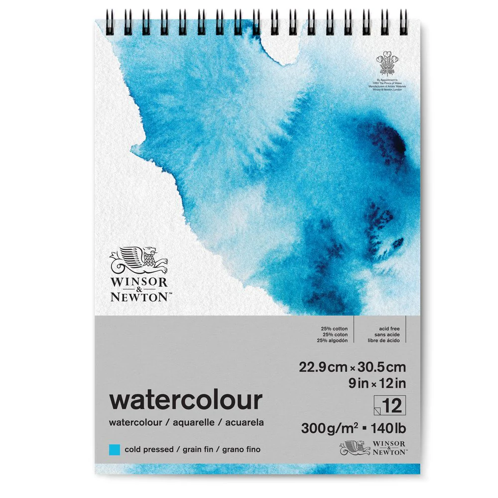 Watercolour Paper – Spiral-Bound – 300gsm/140lb