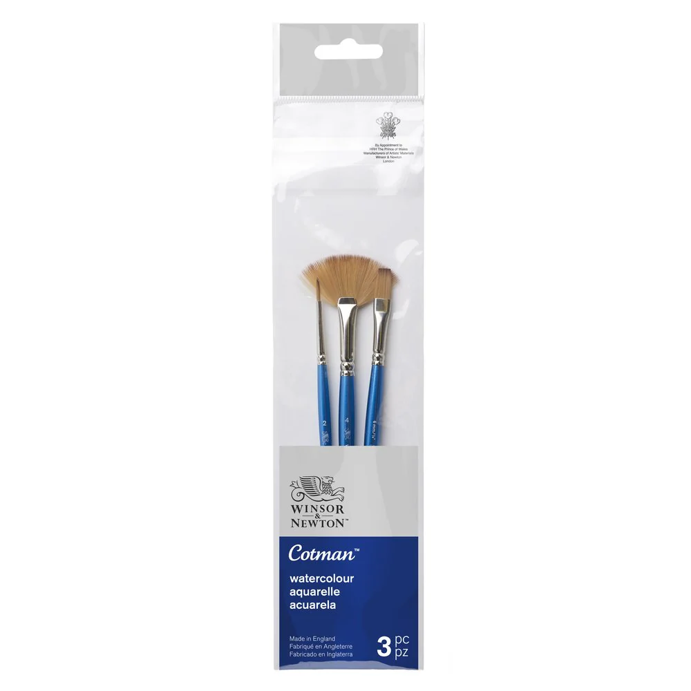 Cotman Brush Short Handle Pack of 3 – Set 3