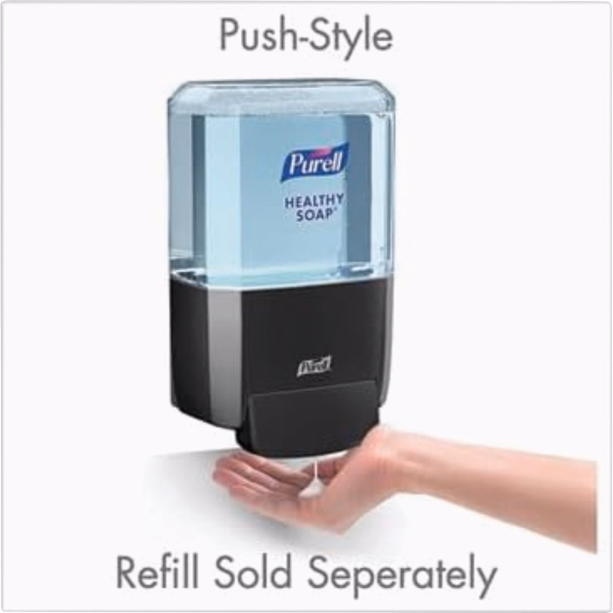 Purell ES4 Black Push-Style 1200mL Soap Dispenser