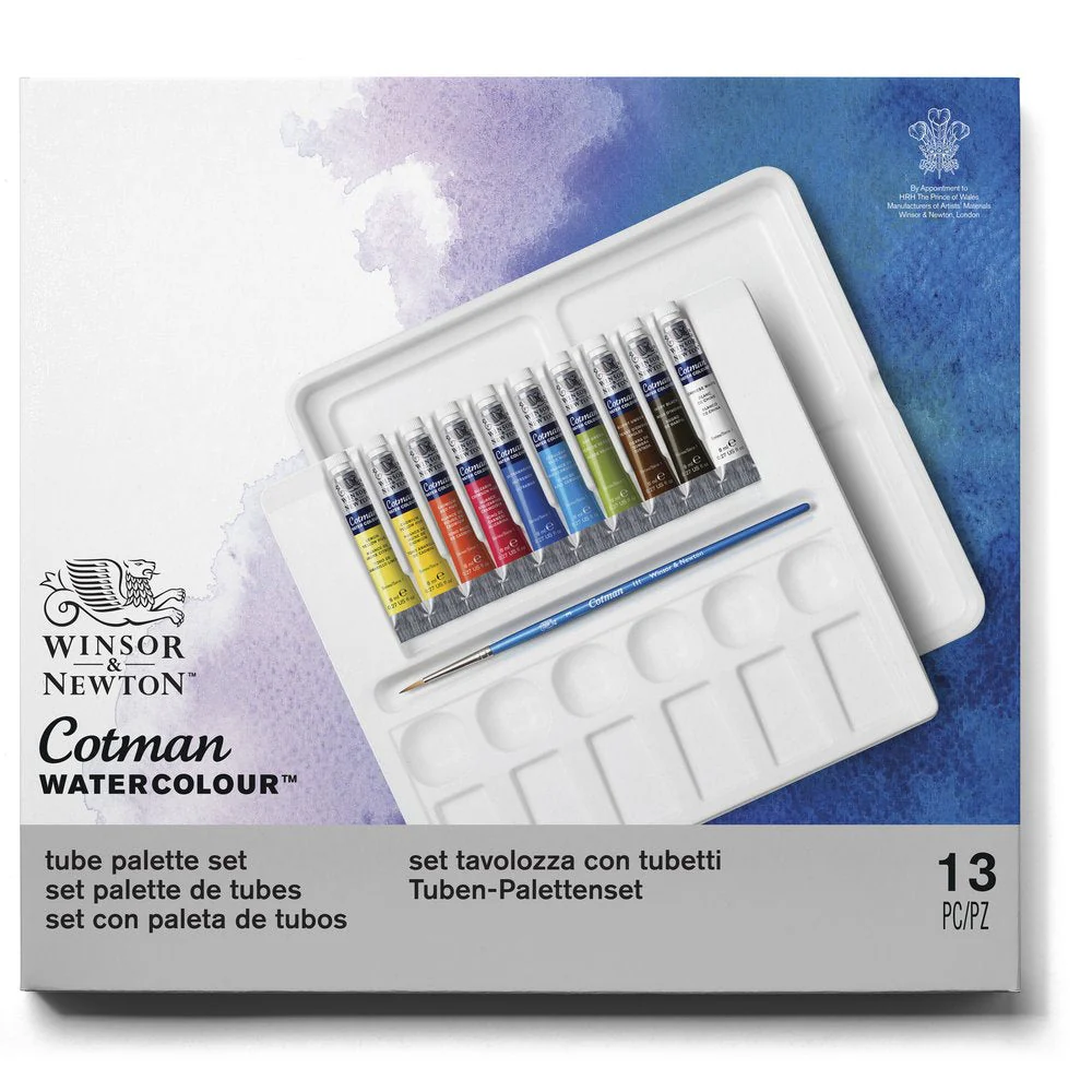 Cotman Watercolours Tube Palette Set
