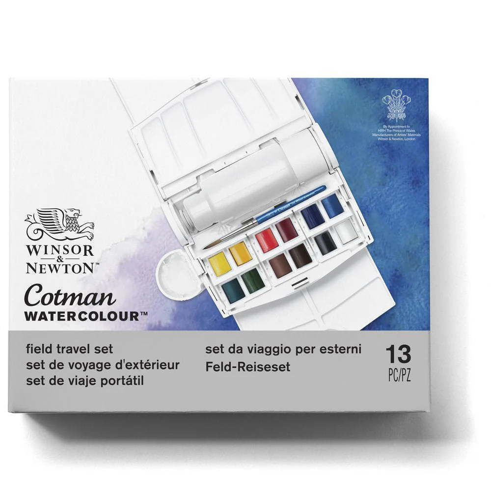 Cotman Watercolours Field Plus – 12 Half Pans