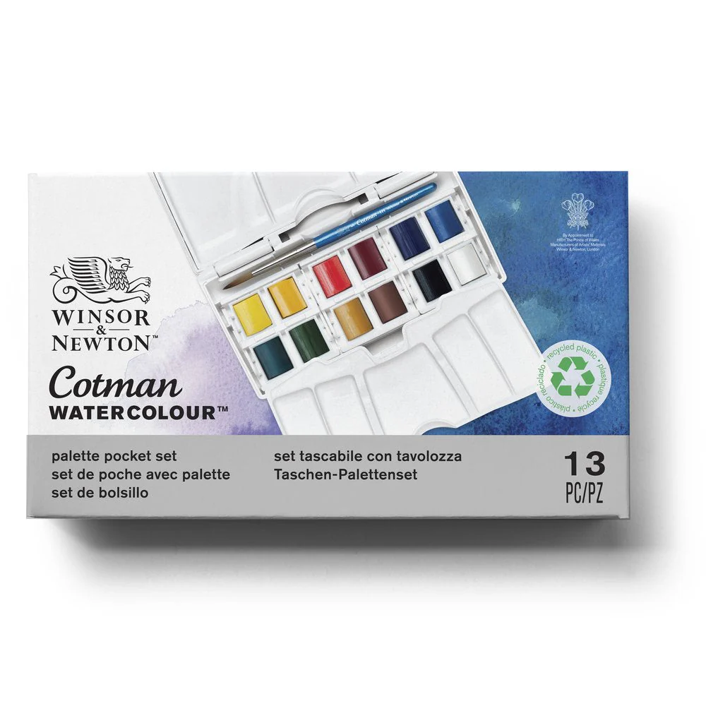 Cotman Watercolours Palette Pocket Set – 12 HP