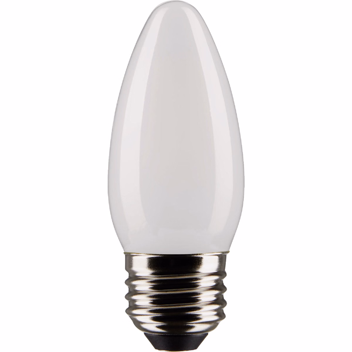 Satco 40W Equivalent Warm White B11 Medium Traditional Frosted LED Decorative Light Bulb (2-Pack)