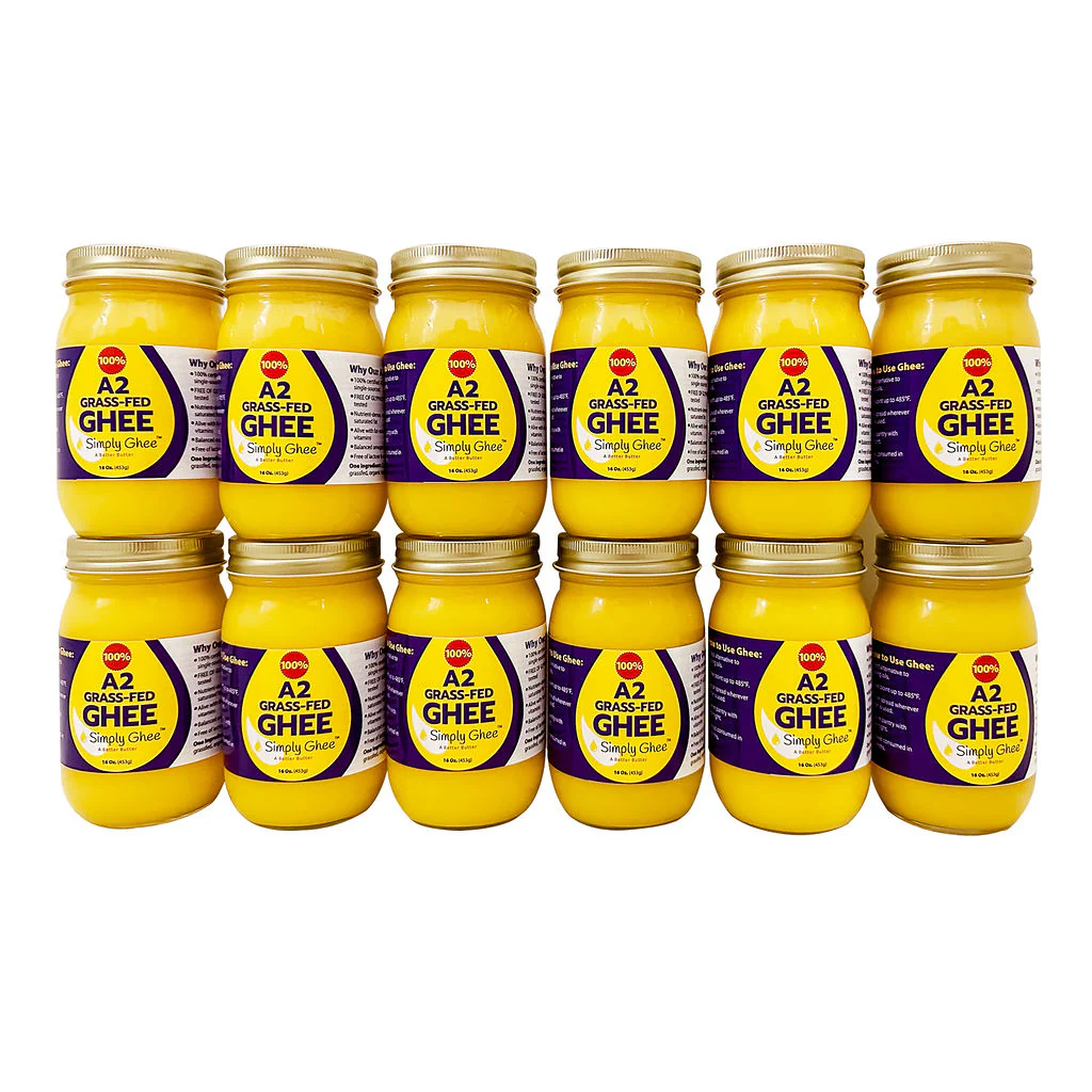 A2 Grassfed Non-GMO Ghee 16oz – Case of 12