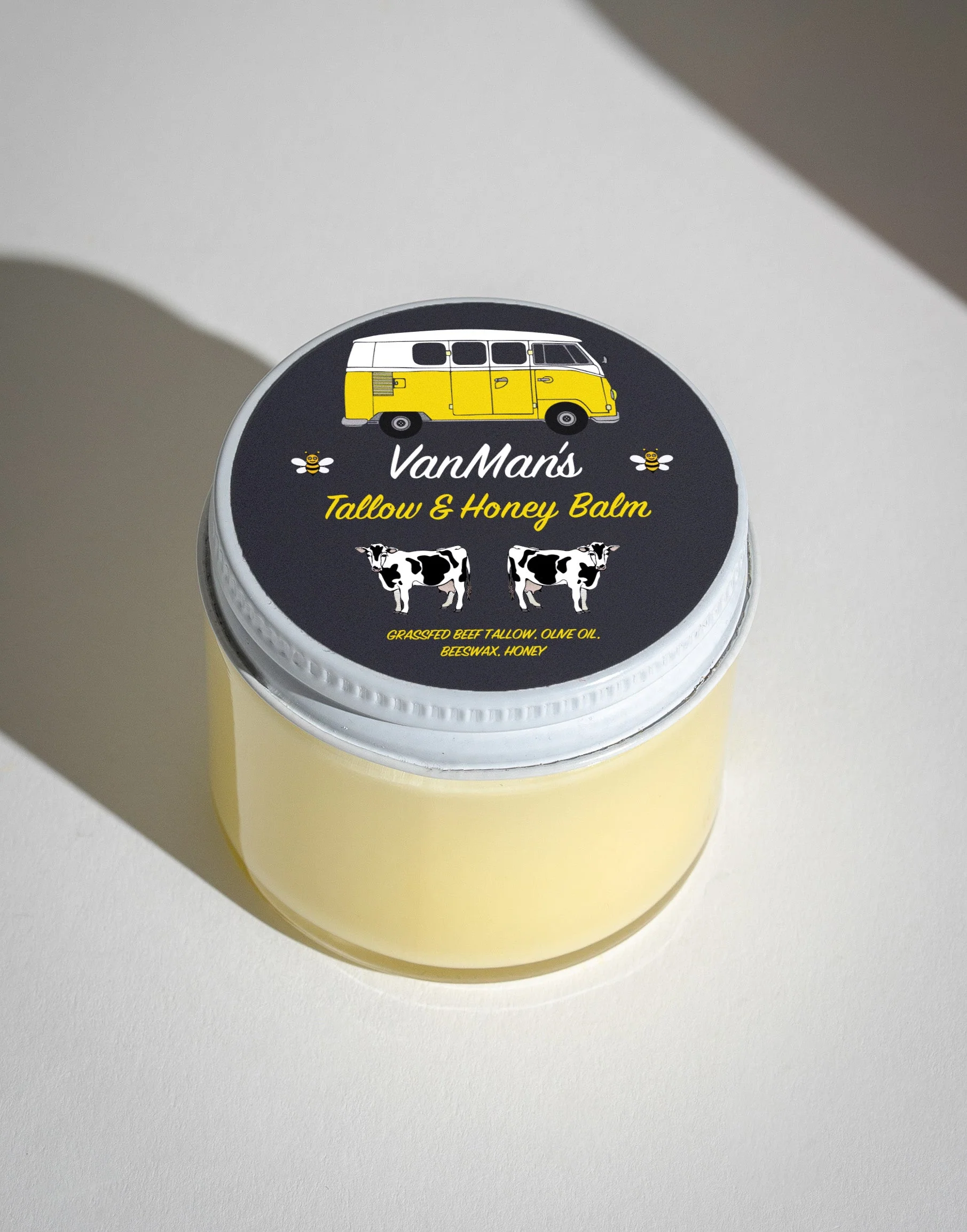 *No Essential Oils* VanMan’s Tallow & Honey Balm – Classic