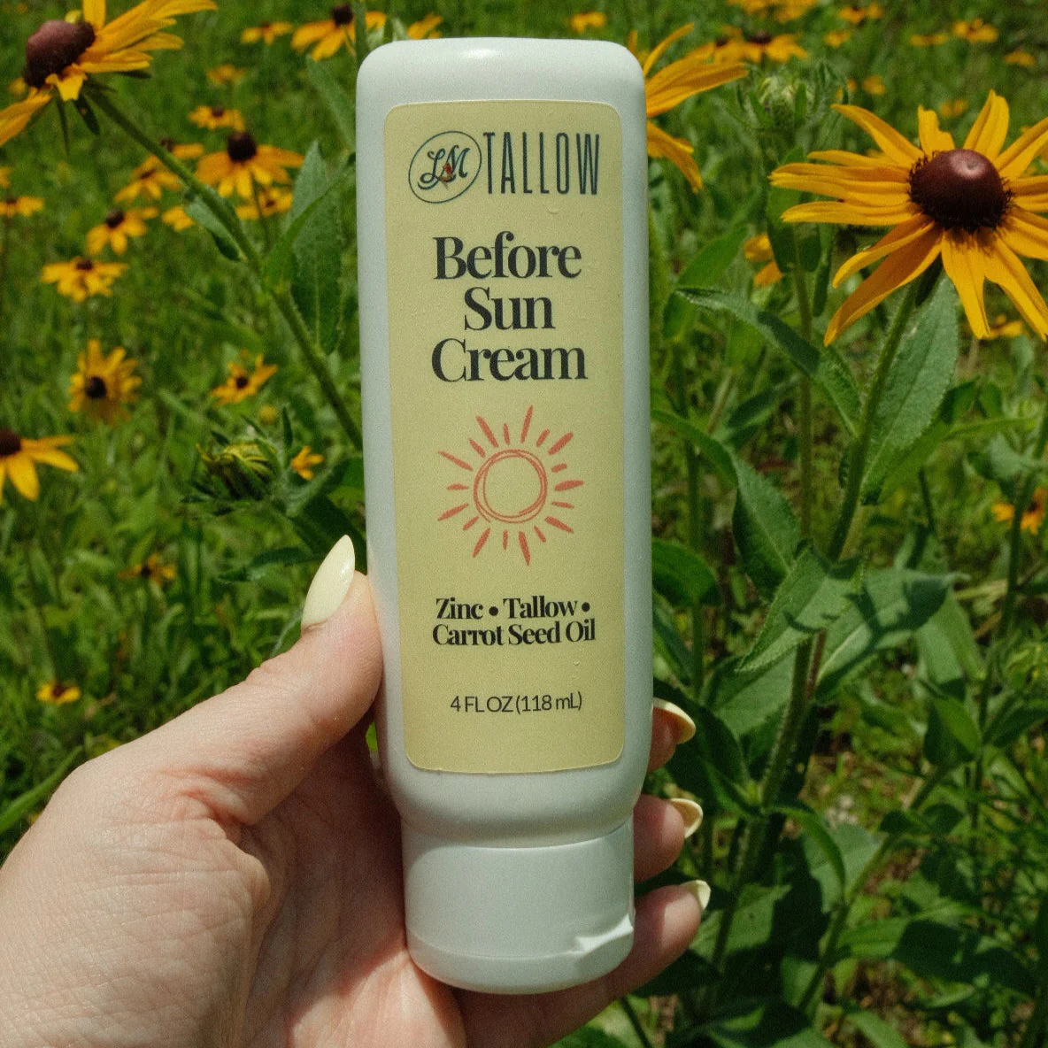 Tallow Before Sun Cream | Beef Tallow Non-Nano Zinc Oxide and Botanical Oils