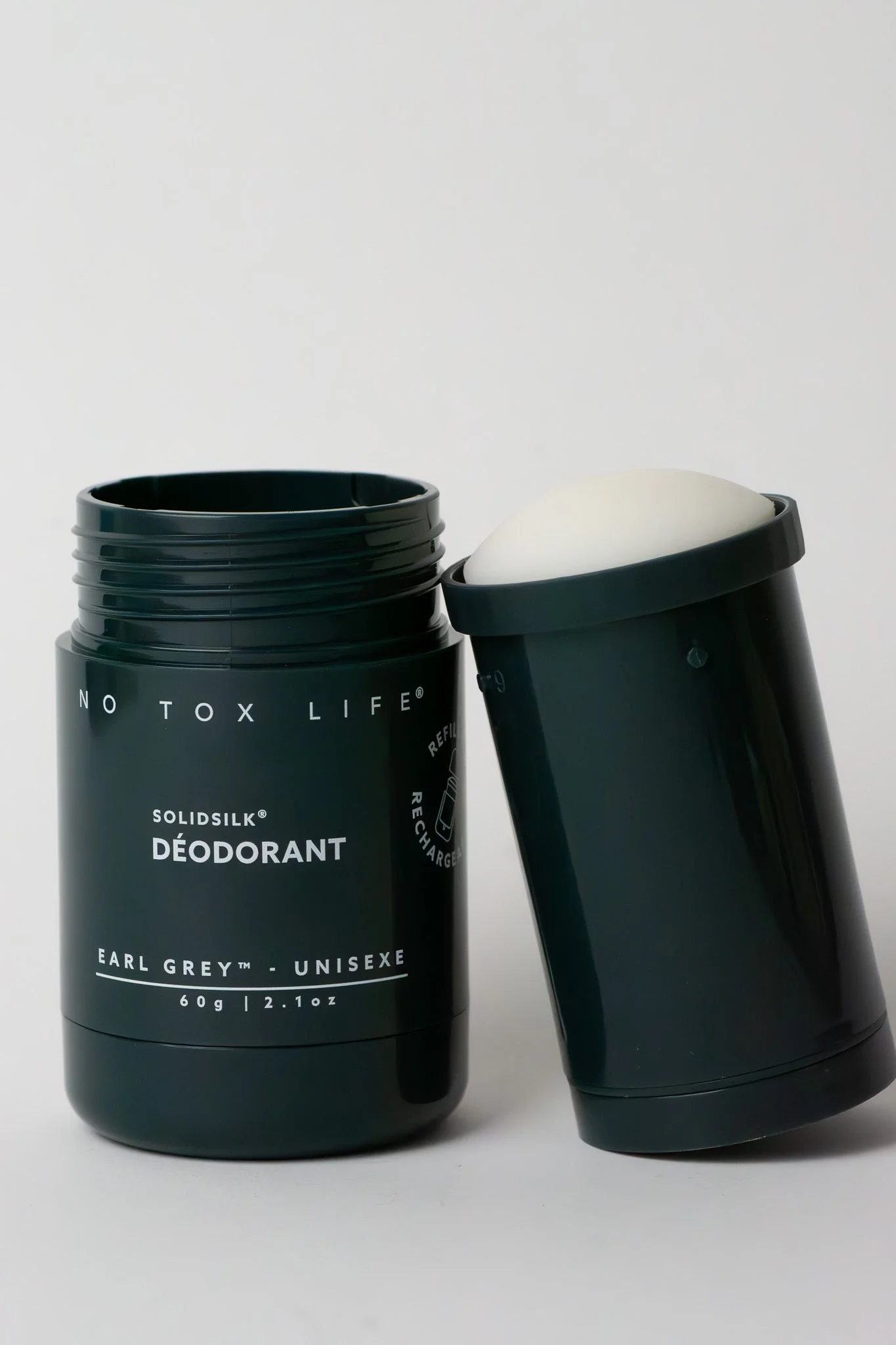 SOLIDSILK® Refillable Deodorant (Earl Grey) – Extra Strength – No Tox Life®