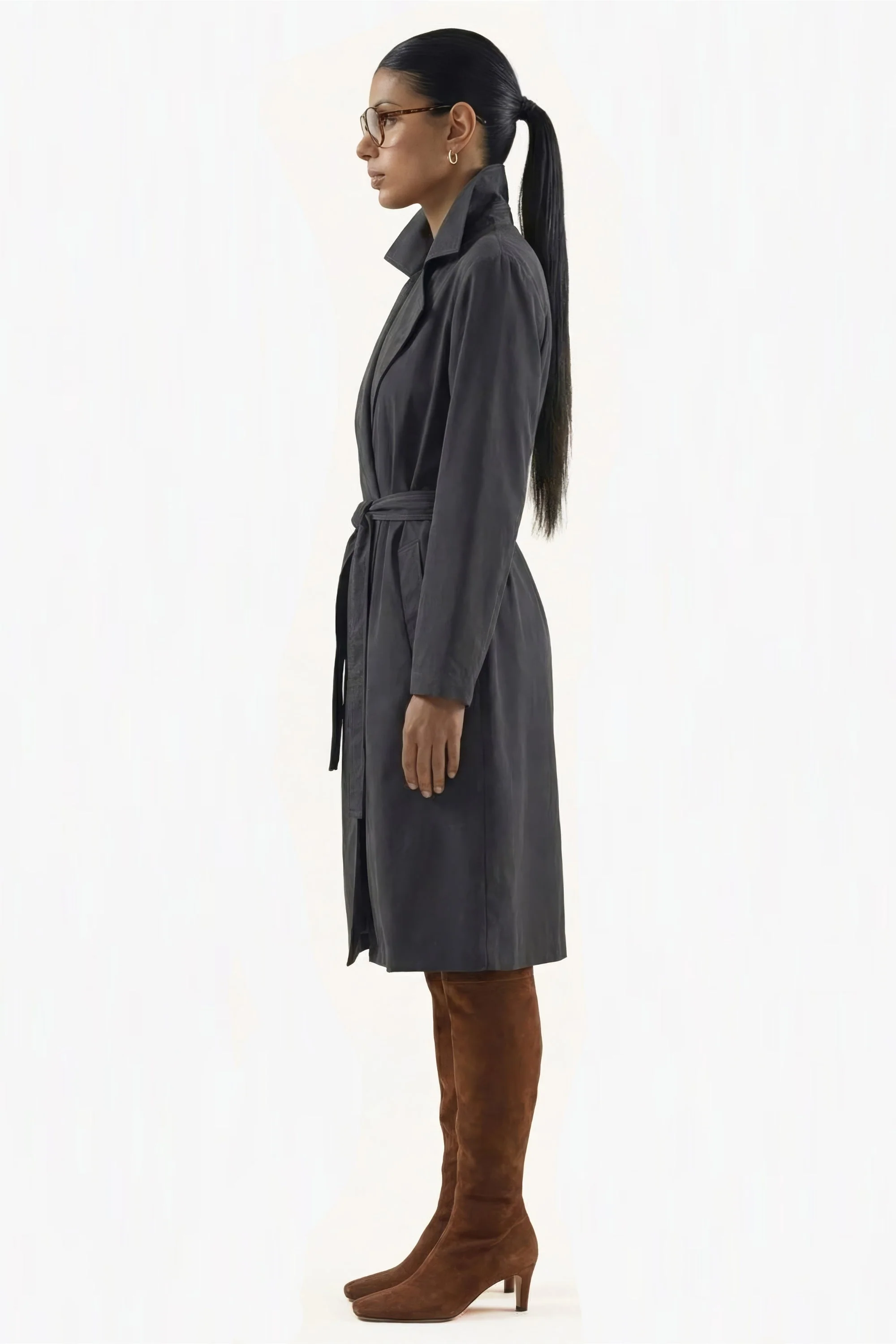 Trench Coat - Sandwashed & Silver Lined: EMF Shielding - Image 2