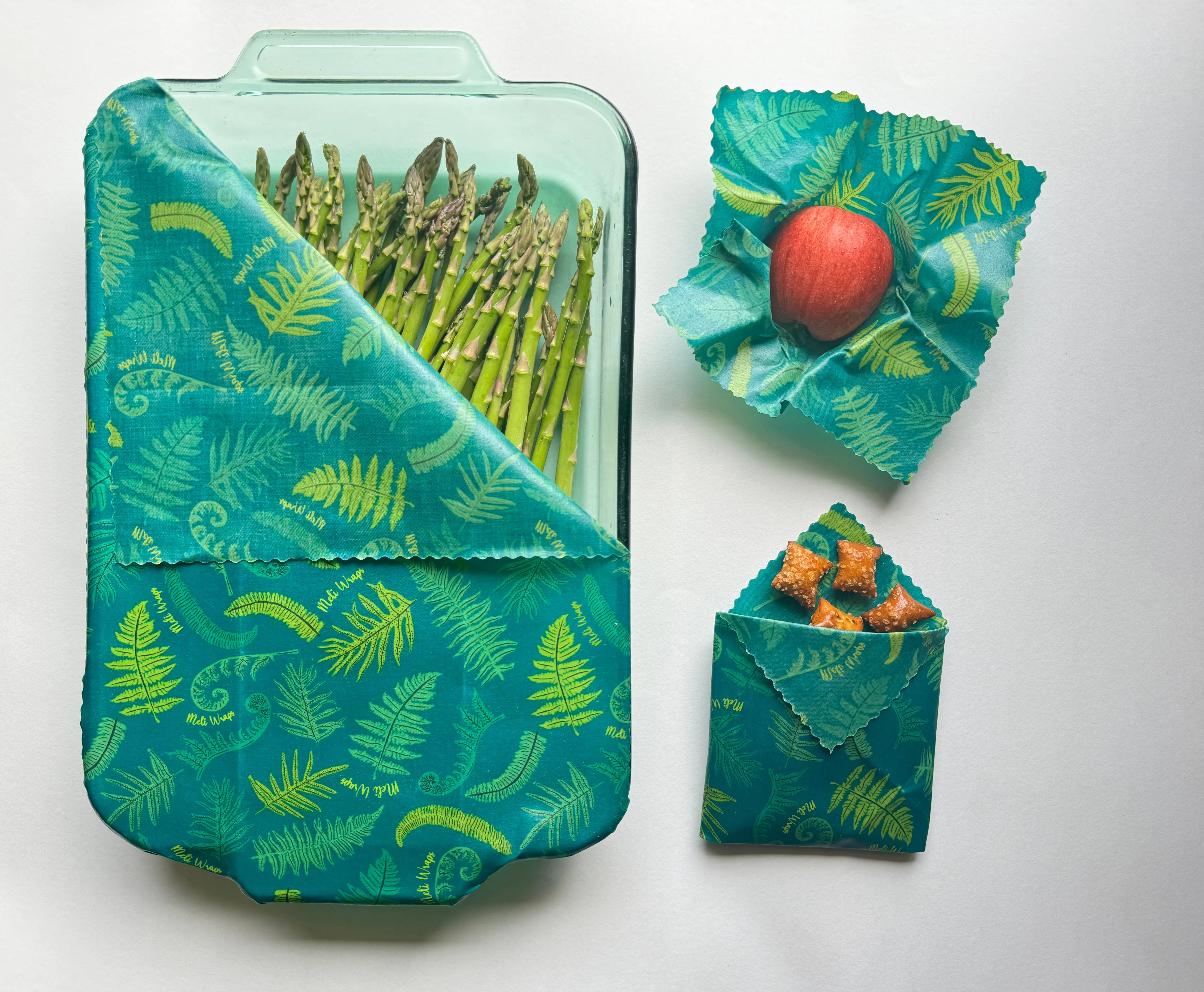 Beeswax Food Wrap – Fern Print