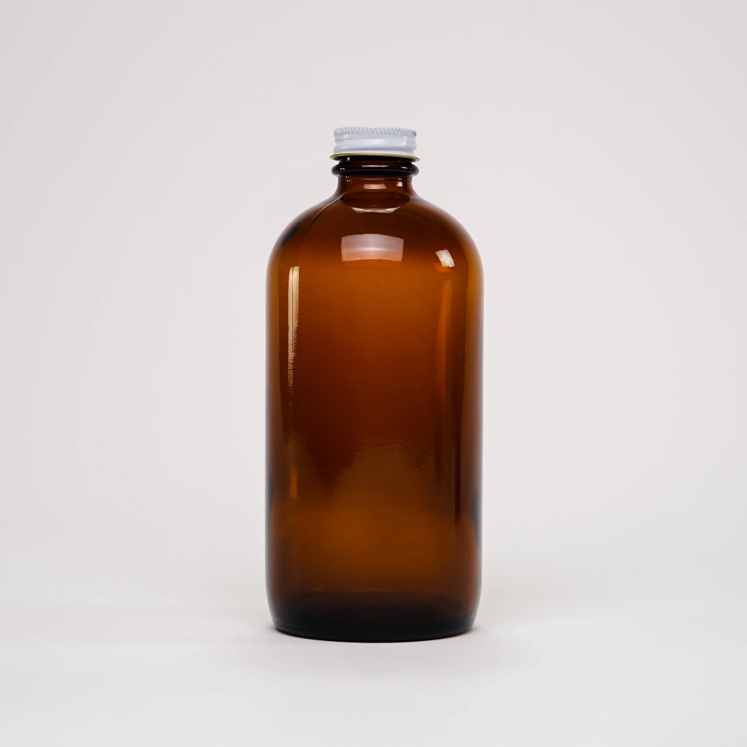 16 oz Amber Glass Keeper Bottle | Metal Cap