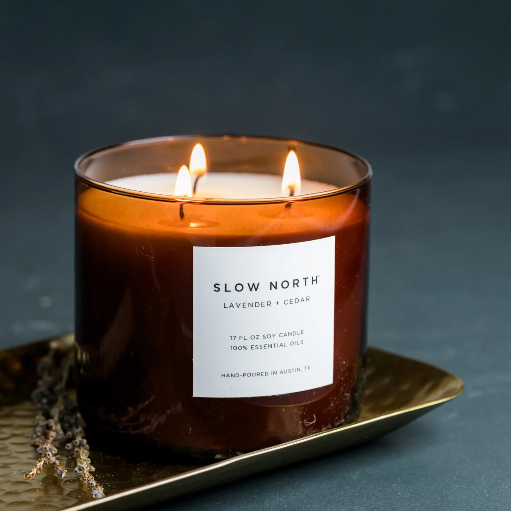 Lavender + Cedar – Signature 3-Wick Candle