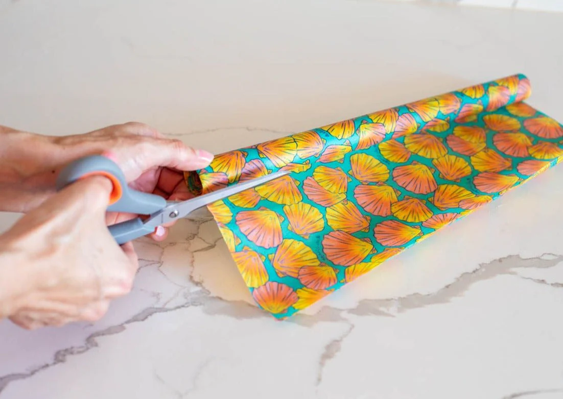 Beeswax Wrap Bulk Roll – Shells Print