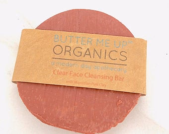 Organic Facial Bar / Organic Face Soap / Rose Clay Soap / Clay Soap Bar / Acne Face Soap / Gentle Face Wash - Image 2