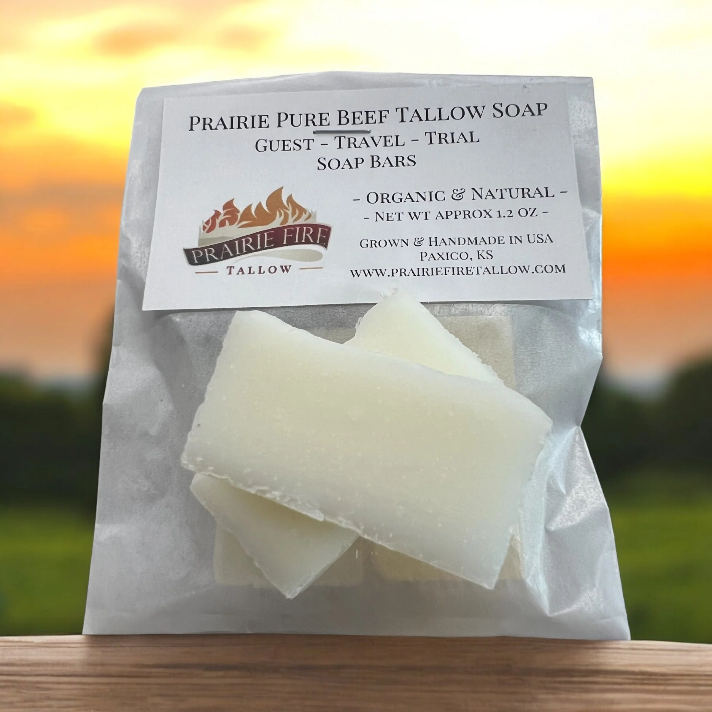 Pure Beef Tallow Soap Bar – Guest – Travel – Trial – Sample Bars – Grass Fed and Finished – Face, Body and Hair – Cleans, Moisturizes, Soothes, and Hydrates. Natural and Organic