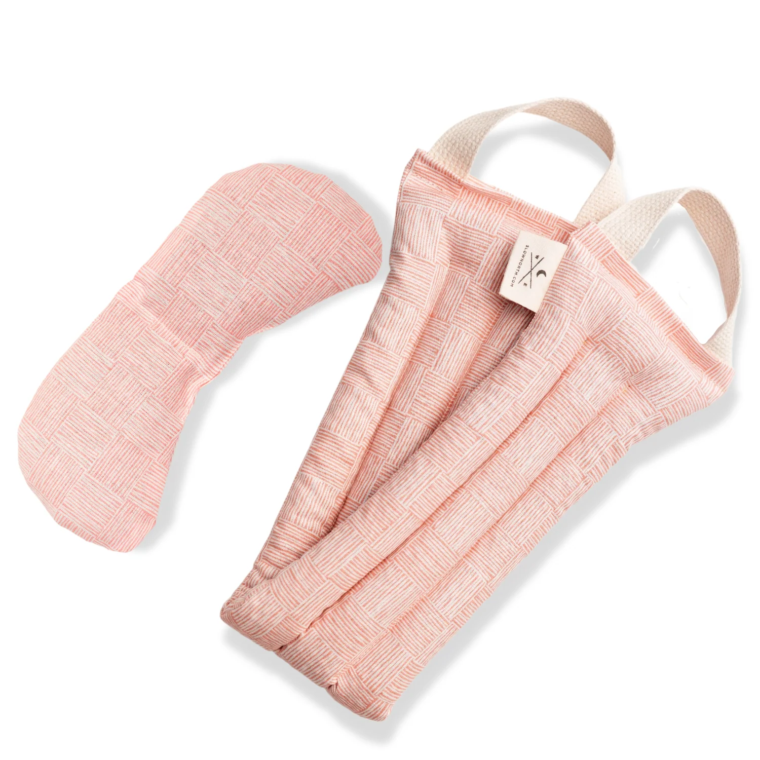 Eye Mask + Neck Wrap Bundle – Pink Pampas