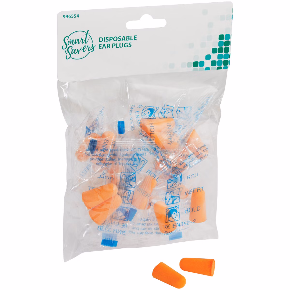 Smart Savers Foam Disposable Ear Plugs (10-Pair)