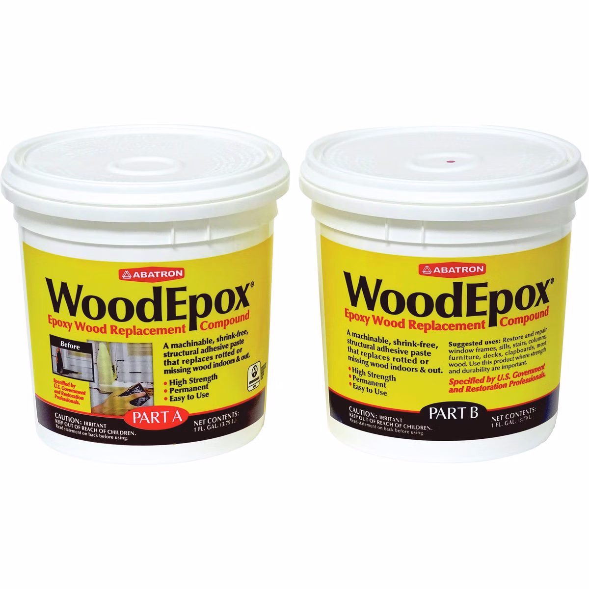 Abatron WoodEpox – Includes 1 Gal. Part A & 1 Gal. Part B