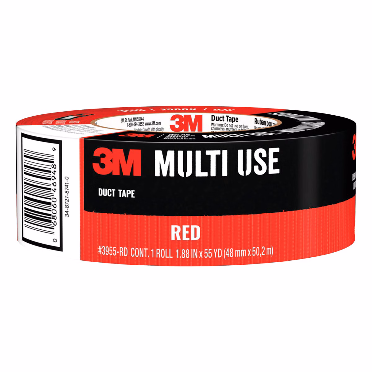 3M 1.88 In. x 45 Yd. Heavy Duty Duct Tape, Red